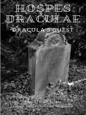 cover image of Hospes Draculae--Dracula's Guest
